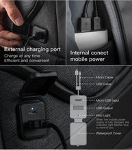 Load image into Gallery viewer, Kingsons Man Backpack Fit 15 inch Laptop USB Recharging Multi-layer Space Travel Male Bag Anti-thief Mochila
