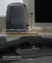 Load image into Gallery viewer, Kingsons Man Backpack Fit 15 inch Laptop USB Recharging Multi-layer Space Travel Male Bag Anti-thief Mochila
