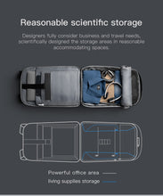 Load image into Gallery viewer, Kingsons Man Backpack Fit 15 inch Laptop USB Recharging Multi-layer Space Travel Male Bag Anti-thief Mochila