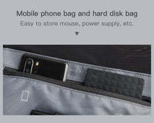 Load image into Gallery viewer, Kingsons Man Backpack Fit 15 inch Laptop USB Recharging Multi-layer Space Travel Male Bag Anti-thief Mochila