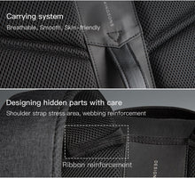 Load image into Gallery viewer, Kingsons Man Backpack Fit 15 inch Laptop USB Recharging Multi-layer Space Travel Male Bag Anti-thief Mochila