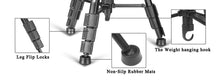 Load image into Gallery viewer, New Zomei Tripod Z666 Professional Portable Travel Aluminium Camera Tripod Accessories Stand with Pan Head for Canon Dslr Camera