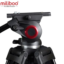 Load image into Gallery viewer, miliboo MTT601A Aluminum Heavy Duty Fluid Head Camera Tripod for Camcorder/DSLR Stand Professional Video Tripod