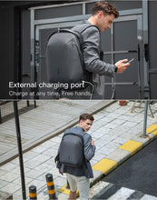 Load image into Gallery viewer, Kingsons Man Backpack Fit 15 inch Laptop USB Recharging Multi-layer Space Travel Male Bag Anti-thief Mochila
