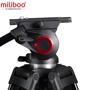 miliboo MTT601A Aluminum Heavy Duty Fluid Head Camera Tripod for Camcorder/DSLR Stand Professional Video Tripod